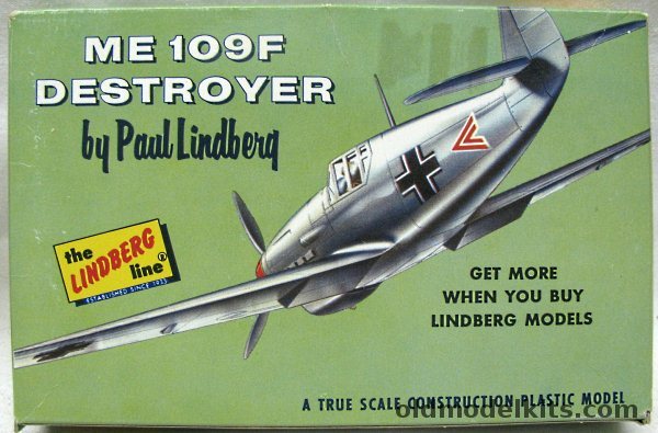 Lindberg 1/72 Me-109F Destroyer - Bf-109F, 415-39 plastic model kit